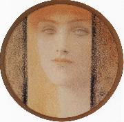 Fernand Khnopff Mask With a black curtain china oil painting reproduction